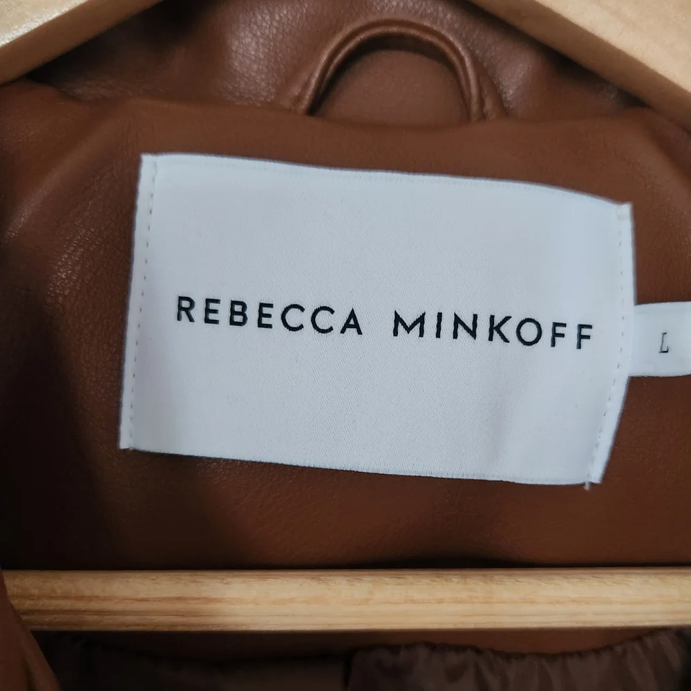Rebecca Minkoff Faux Leather Moto Biker Jacket - Picture 4 of 5